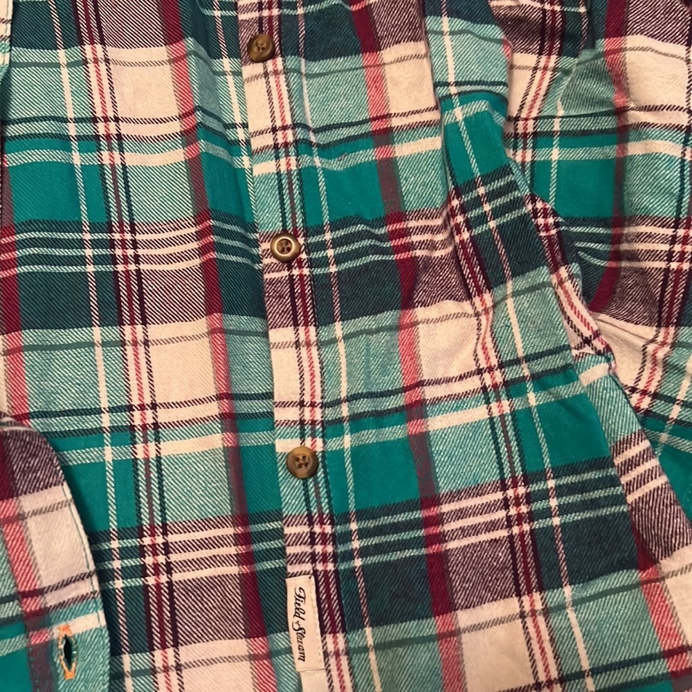 NWT MEDIUM FIELD AND STREAM PLAID BUTTON DOWN - Picture 4 of 4
